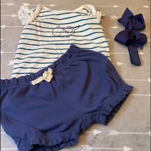 Baby matching stripe outfit